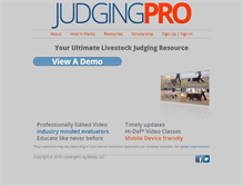 Tablet Screenshot of judgingpro.com